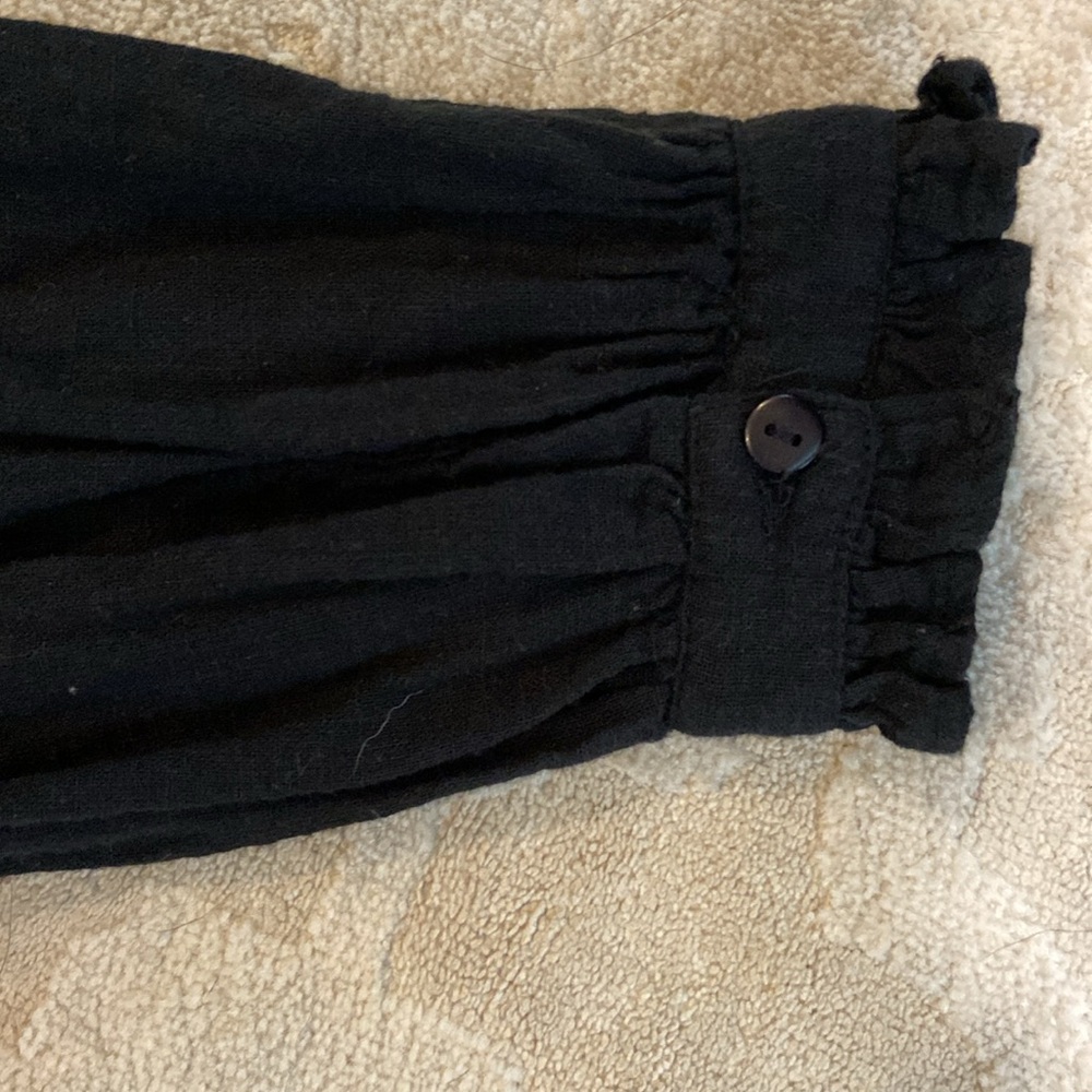 Anthropologie Rebellion
Black blue floral embroidered crop top Women's Size M - Picture 6 of 8